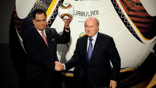 Danny Jordaan and Seep Blatter