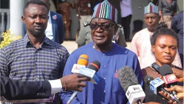 Gomina Ortom, Pius ati Ifeyinwa Angbo