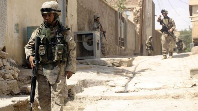 Soldados americanos fazem patrulhamrjack betBagdá