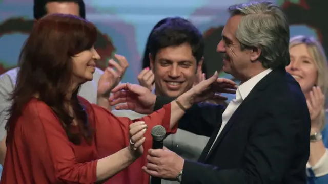 Cristina Fernández de Kirchner y Alberto Fernández.