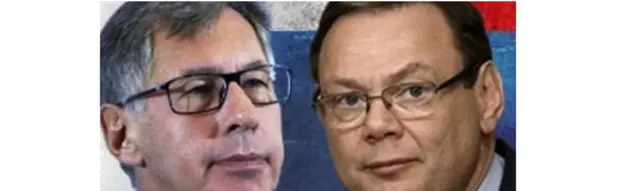 بيوتر أفين، إلى اليسار، وميخائيل فريدمان