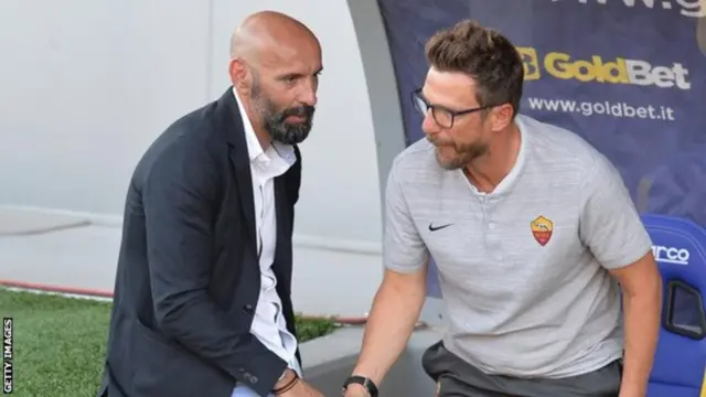 Monchi (Kushoto) Mkurugenzi wa kiufundi wa zamani wa Roma