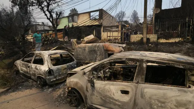 Veículos e casas queimadas na comunaapps de palpites de futebolLos Olivos,apps de palpites de futebolViña del Mar