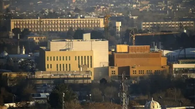 काबुल स्थित अमेरिकी दूतावास