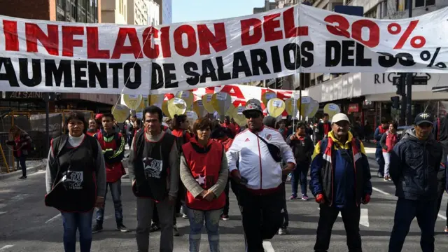 Protesta en Argentina