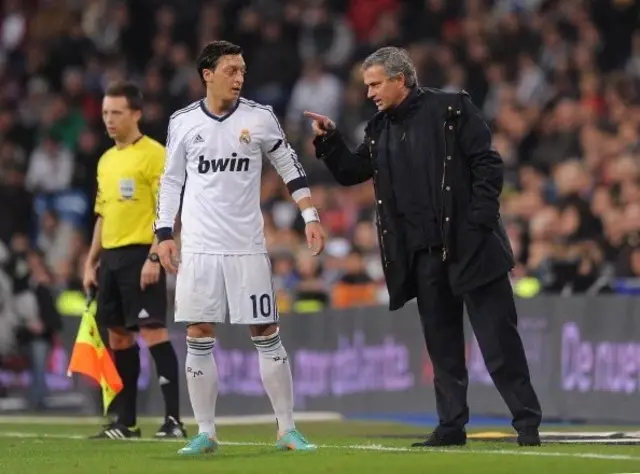Mesut Özil ve Jose Mourinho