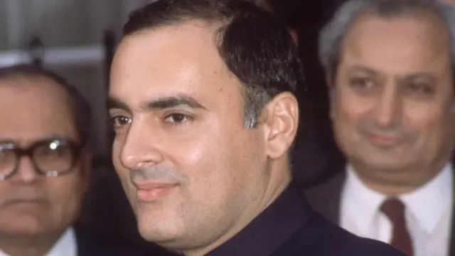 భారత మాజీ ప్రధాని రాజీవ్ గాంధీ