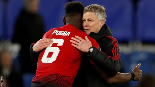 Paul Pogba na Ole Gunnar Solskjaer