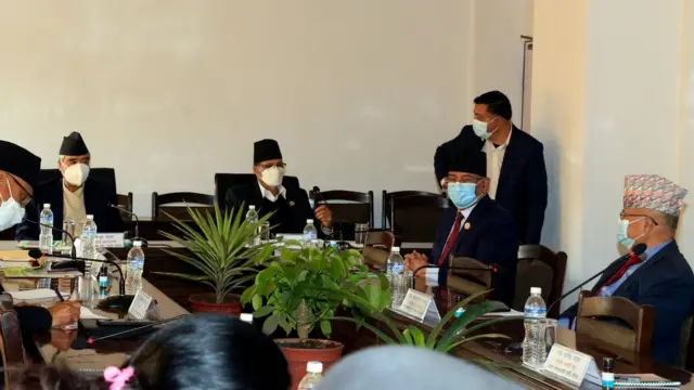 सर्वदलीय बैठकमा गठबन्धनका नेताहरू