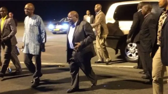 Le médiateur à son arrivée à Bujumbura pour une visite de travail de 3 jours