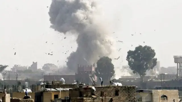 यमन में हवाई हमले