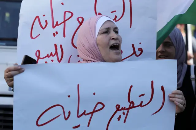 مظاهرات مناهضة للتطبيع