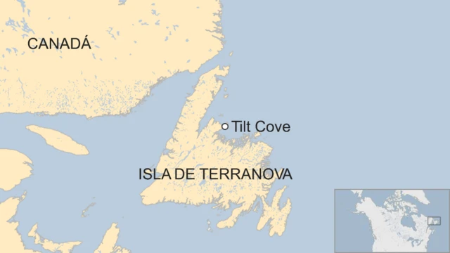 Mapa de Tilt Cove