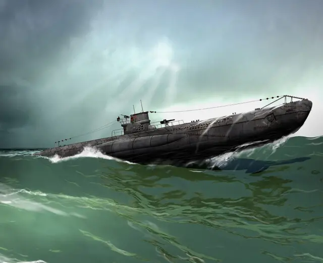 Ilustração do U-boat 
