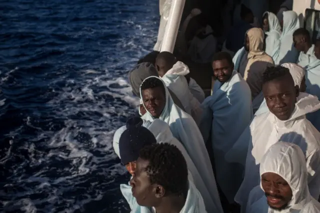 Akdeniz'de göçmenler