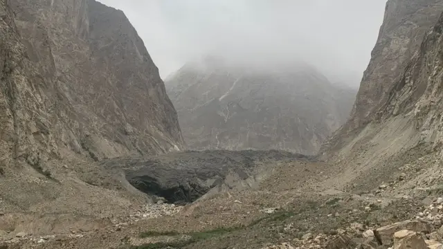 شیشپر گلیشیئر کے اس مقام کو ’سناؤٹ‘ کہتے ہیں