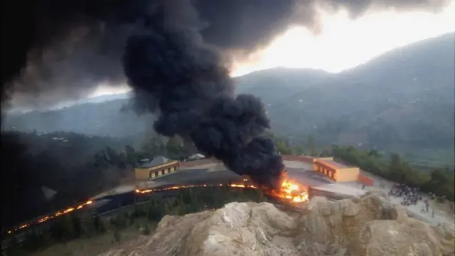 Umuriro wakurikiye aho ibitoro byamenetse hose