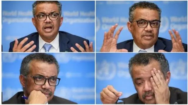 विश्व स्वास्थ्य संगठन के मुखिया टैड्रोस ऐडरेनॉम ग़ैबरेयेसस