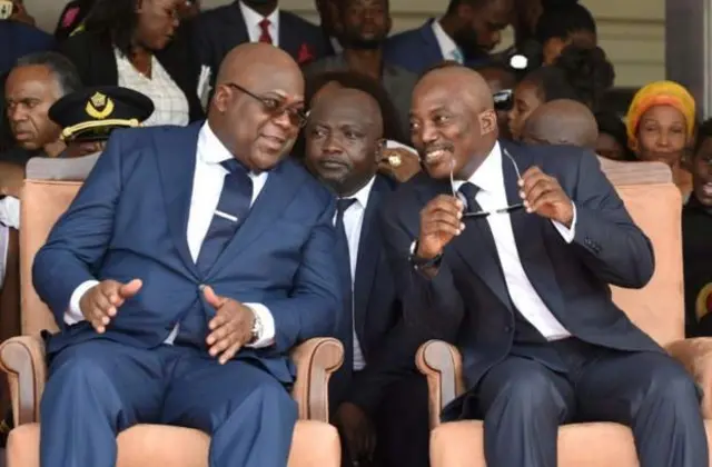 Tshisekedi na Kabila kumunsi yimikwa