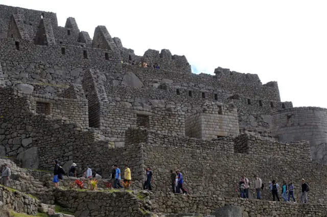 Ruinas incas en Machu Picchu