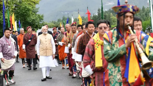 नरेंद्र मोदी भूटान में