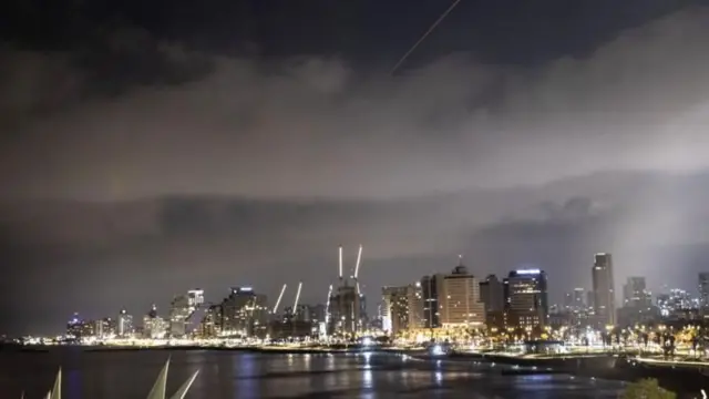 Système de défense aérien sraélien en action