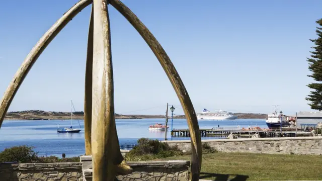 Whalebone Arch for Port Stanley