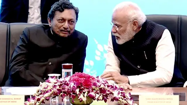 जस्टिस बोबडे और प्रधानमंत्री मोदी