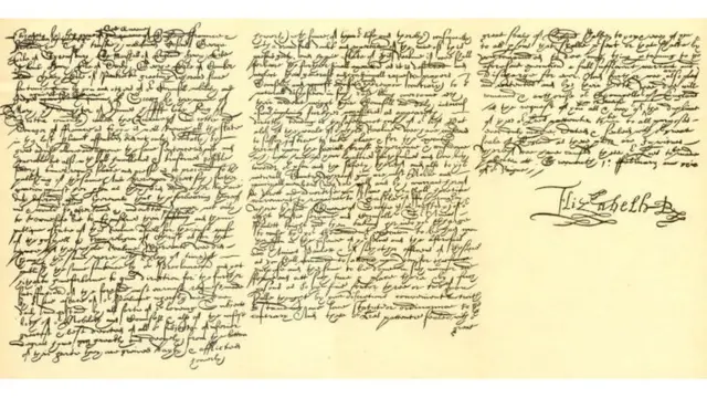 Копия смертного приговора Марии Стюарт