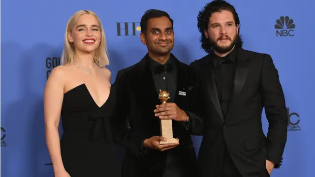 艾美莉·克拉克(Emilia Clarke)， 阿兹·安萨里(Aziz Ansari )和基特·哈灵顿 (Kit Harington)