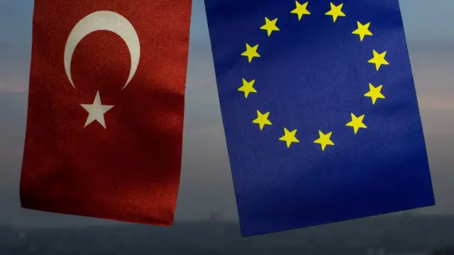 Türkiye ve AB bayrakları