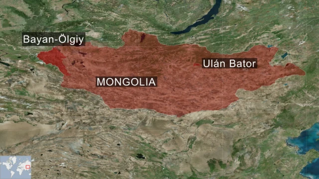Mapa de Mongolia