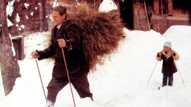 Deda Milija Glišović i unuk Miloš (1973)