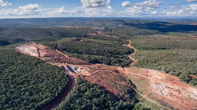 Vista aérea do complexocasa de apostas presidenteCaetité, na Bahia