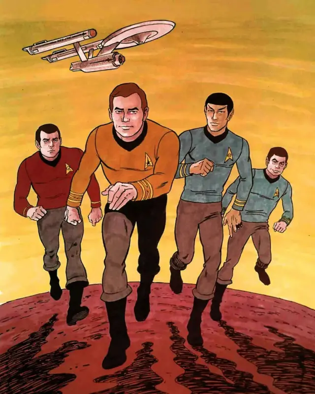 Skoti, Kirk, Spok, Mekoj i Enterprajz u Animiranoj seriji