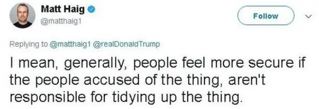 டிரம்பின் விவாதம் குறித்த பரிகாசத்து வந்துள்ள டிவிட்டர் செய்தி