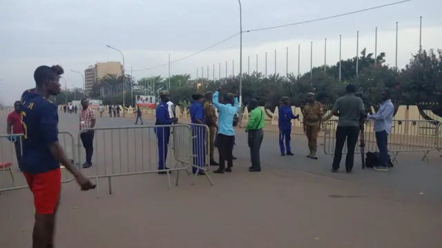 Des services de la justice militaire sont installés dans un quartier huppé de Ouagadougou pour la tenue du procès.