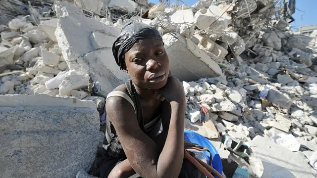 Víctima del terremoto