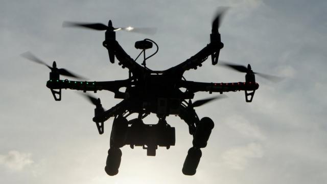 Drone force hovering horror cheap