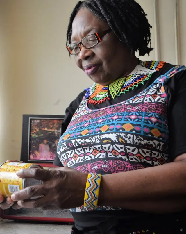 Portrait of 74-year-old south-London woman Thabani Sithole