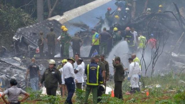 Küba'da uçak kazası