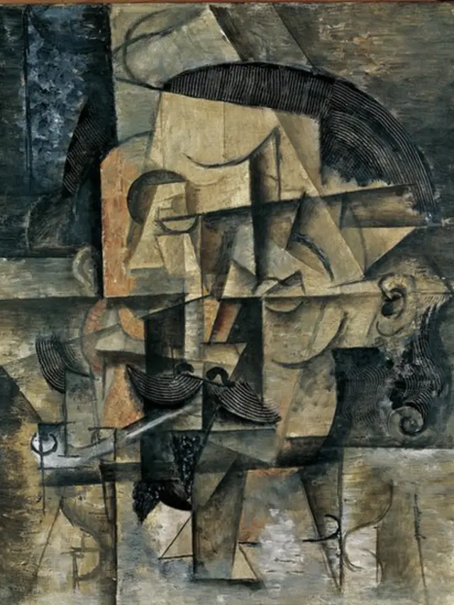 Obra: "El poeta", óleo sobre lienzo, Pablo Picasso, 1912