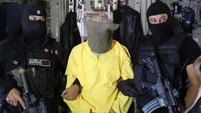 صورة نشرتها قوات الأمن العراقية تظهر سامي جاسم محمد الجبوري، الذي اعتقلته قوات الأمن العراقية، خلال عملية أمنية خاصة.