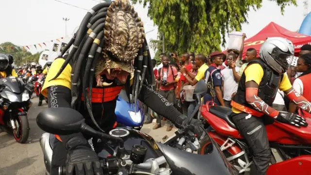 Calabar Carnival biker's parade