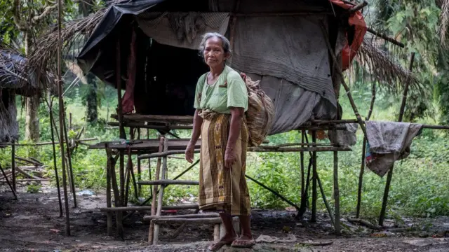 ဆီတီမာနီနာဟာ မြေပေါ်ကျလာတဲ့ စားအုန်းဆီသီးတွေကို ကောက်ပြီး အသက်မွေးနေရတဲ့သူပါ