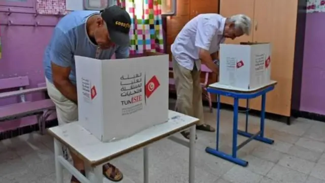 जनमत संग्रह में वोट डालते लोग