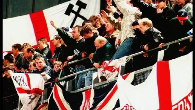 Hooligans ingleses en 1995