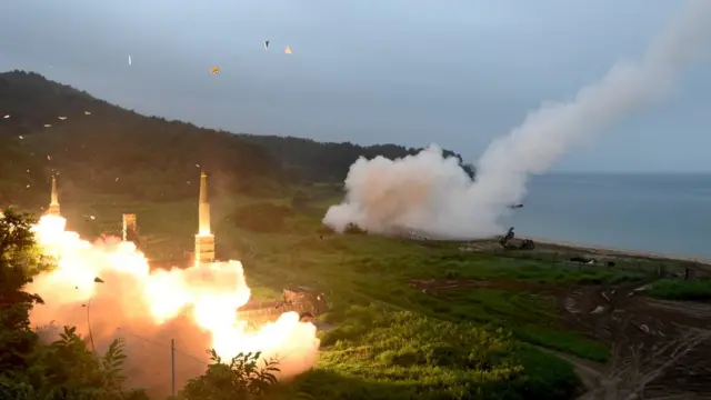 美韓聯合導彈演習