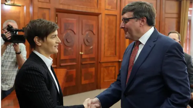 Palmer na sastanku sa premijerkom Srbije Anom Brnabić