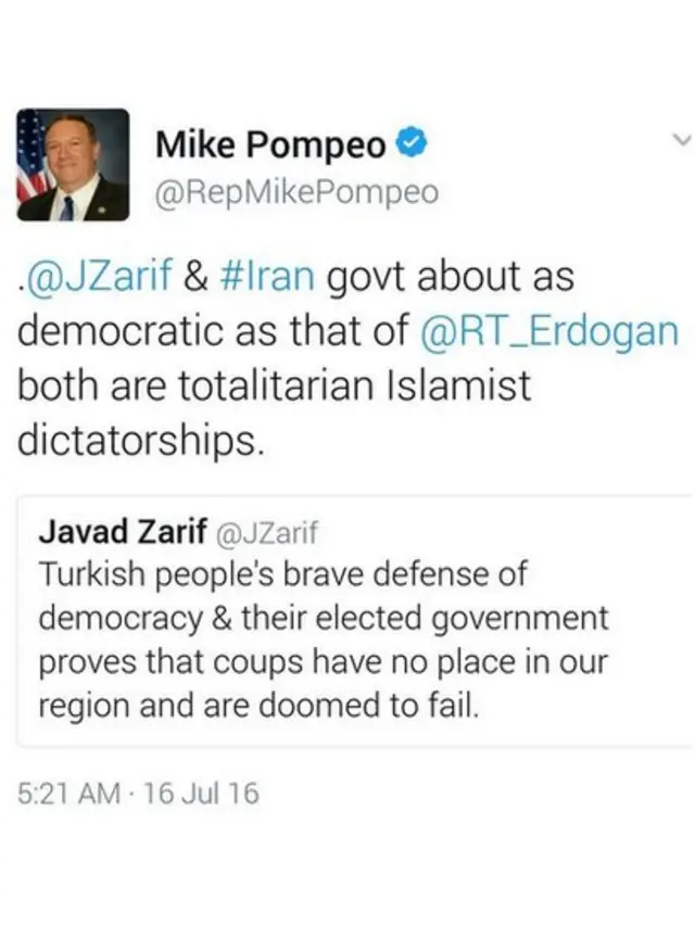 Mıke Pompeo tweet